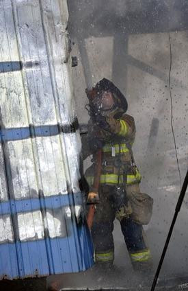 January 2011 - Barn Fire - 800 block of Sondie Drive - Carroll County Times Photo